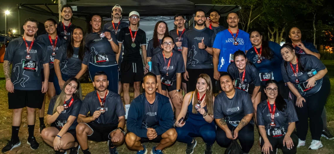 Colaboradores da Advocacia Sandoval Filho participam da Night Run