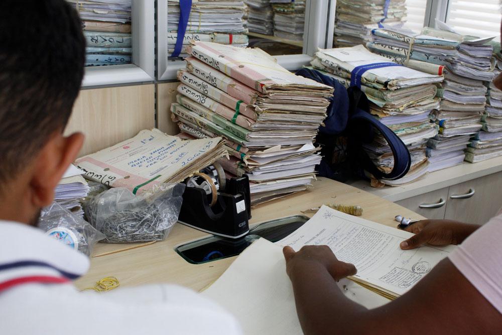 Processos na etapa de higienização.