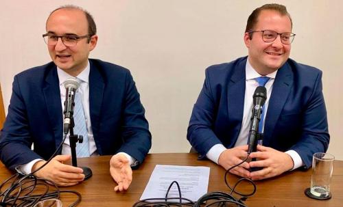 Os advogados Messias Falleiros (esq.) e Luis Renato Avezum (dir.), da Advocacia Sandoval Filho.